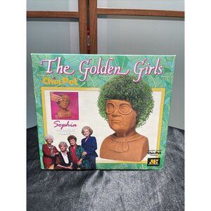 The Golden Girls Sophia Chia Pet Decorative Handmade Pottery Planter New In Box